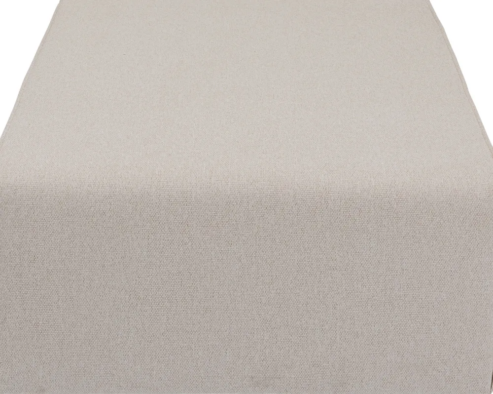 Taborety*KARE Design Podnóżek Tapicerowany Kremowy Moduł 100x80 Cm