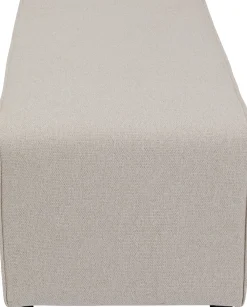 Taborety*KARE Design Podnóżek Tapicerowany Kremowy Moduł 100x50 Cm