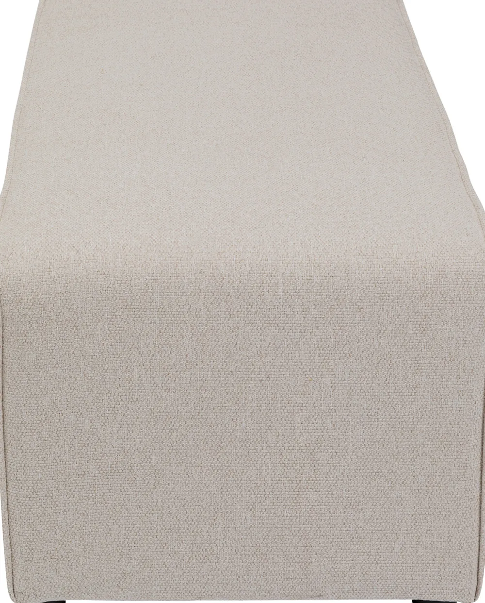 Taborety*KARE Design Podnóżek Tapicerowany Kremowy Moduł 100x50 Cm