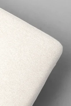 Taborety*KARE Design Podnóżek W Kolorze Kremowym Nogi Stalowe 80x68 Cm