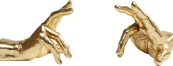 Podpórki Na Książki*KARE Design Podpórki Na Książki Fingers 16x21 Cm Złote