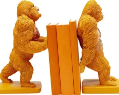 Podpórki Na Książki*KARE Design Podpórki Na Książki Gorilla (2-set) Pomarańczowe