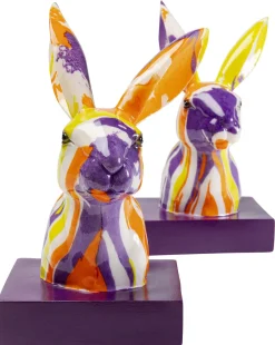 Podpórki Na Książki*KARE Design Podpórki Na Książki Kolorowe Zające 12x20 Cm 2-set