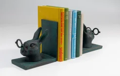 Podpórki Na Książki*KARE Design Podpórki Na Książki Smart Rabbit 2 El. 32x18 Cm Aluminium