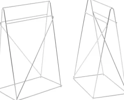 Biurka*KARE Design Podstawa Biurka Metalowa Srebrna 31x49 Cm