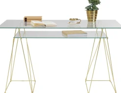 Stoły|Biurka*KARE Design Podstawa Biurka Polar 2 El. Złota Matowa