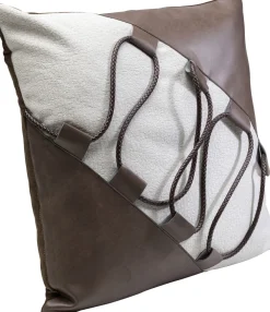 Poduszki Dekoracyjne*KARE Design Poduszka Dekoracyjna Brązowa Dekoracja Ze Sznurka 45x45 Cm