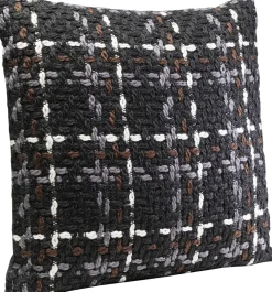 Poduszki Dekoracyjne*KARE Design Poduszka Dekoracyjna Czarna Wzór 3-kolorowy 45x45 Cm