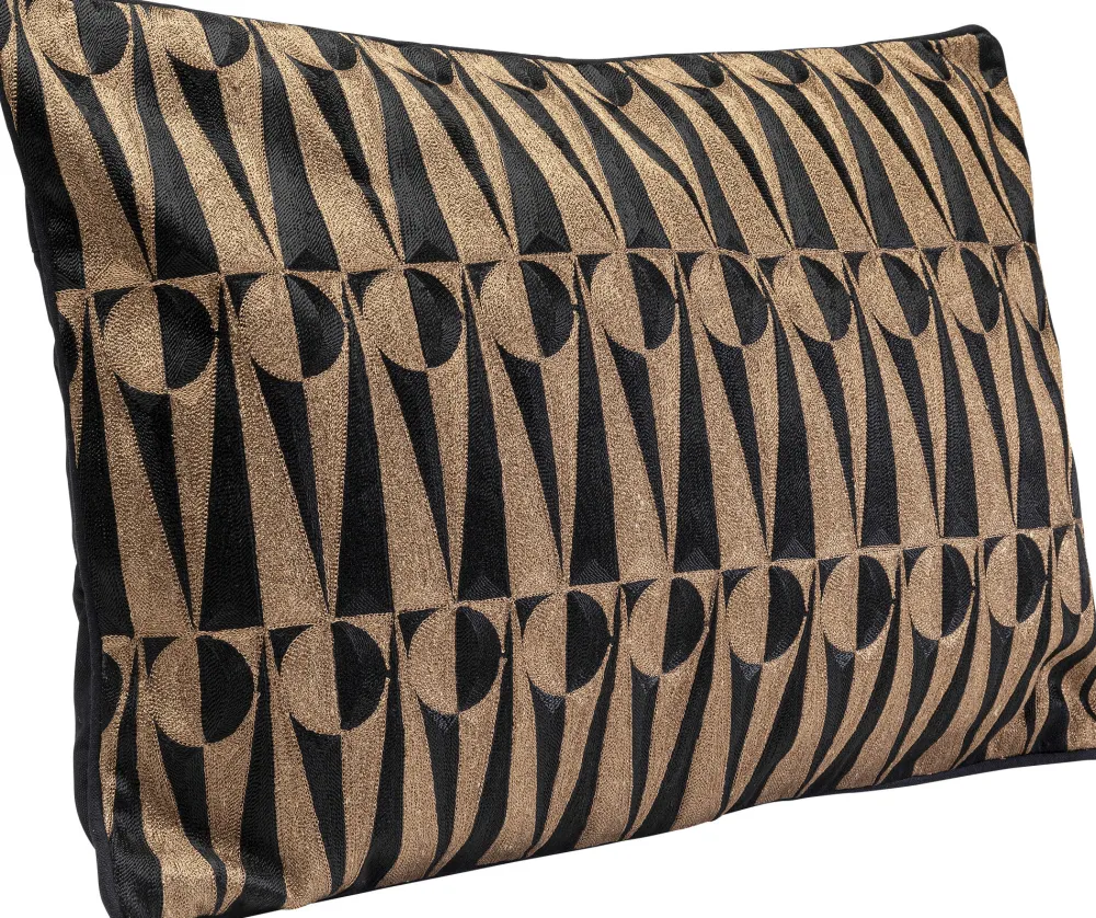 Poduszki Dekoracyjne*KARE Design Poduszka Dekoracyjna Czaro-brązowe Wzory 60x40 Cm