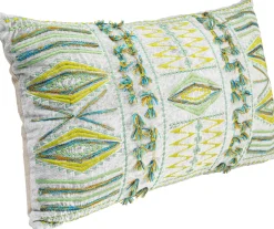 Poduszki Dekoracyjne*KARE Design Poduszka Dekoracyjna Desna Patchwork Green 60x35 Cm