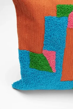 Poduszki Dekoracyjne*KARE Design Poduszka Dekoracyjna Do Salonu Pomarańczowo-niebieska 50x30 Cm
