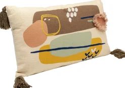 Poduszki Dekoracyjne*KARE Design Poduszka Dekoracyjna Kolorowe Wzory I Frędzle 60x35 Cm