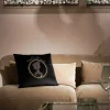 Poduszki Dekoracyjne*KARE Design Poduszka Dekoracyjna Medallion 45x45 Cm Czarno-złota