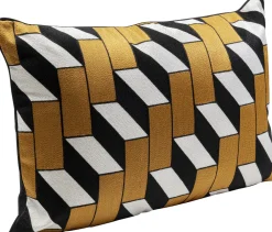 Poduszki Dekoracyjne*KARE Design Poduszka Dekoracyjna Prostokątna Wzór Schody 60x40 Cm