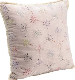 Poduszki Dekoracyjne*KARE Design Poduszka Dekoracyjna Różowa Z Kolorowymi Wzorami 45x45 Cm