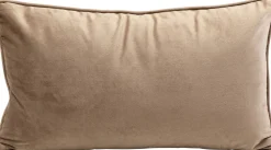 Poduszki Dekoracyjne*KARE Design Poduszka Dekoracyjna Z Lamówką Biało-brązowa 50x30 Cm Czarne Wzory