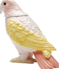 Figurki Dekoracyjne*KARE Design Pojemnik Dekoracyjny Ceramiczny Kolorowa Papuga 21x23 Cm