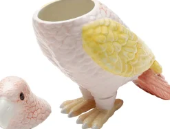 Figurki Dekoracyjne*KARE Design Pojemnik Dekoracyjny Ceramiczny Kolorowa Papuga 21x23 Cm