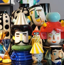 Figurki Dekoracyjne*KARE Design Pojemnik Dekoracyjny Circus 11x26 Cm Kolorowy