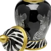 Figurki Dekoracyjne*KARE Design Pojemnik Dekoracyjny Z Porcelany Zebry Ø24x46 Cm
