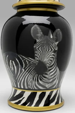 Figurki Dekoracyjne*KARE Design Pojemnik Dekoracyjny Z Porcelany Zebry Ø24x46 Cm