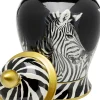 Figurki Dekoracyjne*KARE Design Pojemnik Dekoracyjny Z Porcelany Zebra Ø20x38 Cm