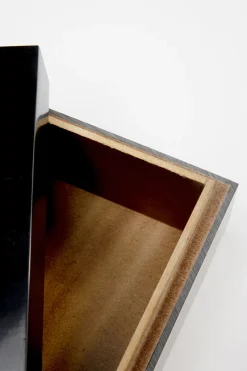 Pudełka Na Biżuterię*KARE Design Pudełko Na Biżuterię Czarne 30x15 Cm Paski