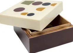 Pudełka Na Biżuterię*KARE Design Pudełko Na Biżuterię Emily 13x13 Cm Kolorowe
