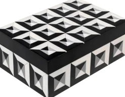 Pudełka Na Biżuterię*KARE Design Pudełko Na Biżuterię Geometryczne 20x12 Cm