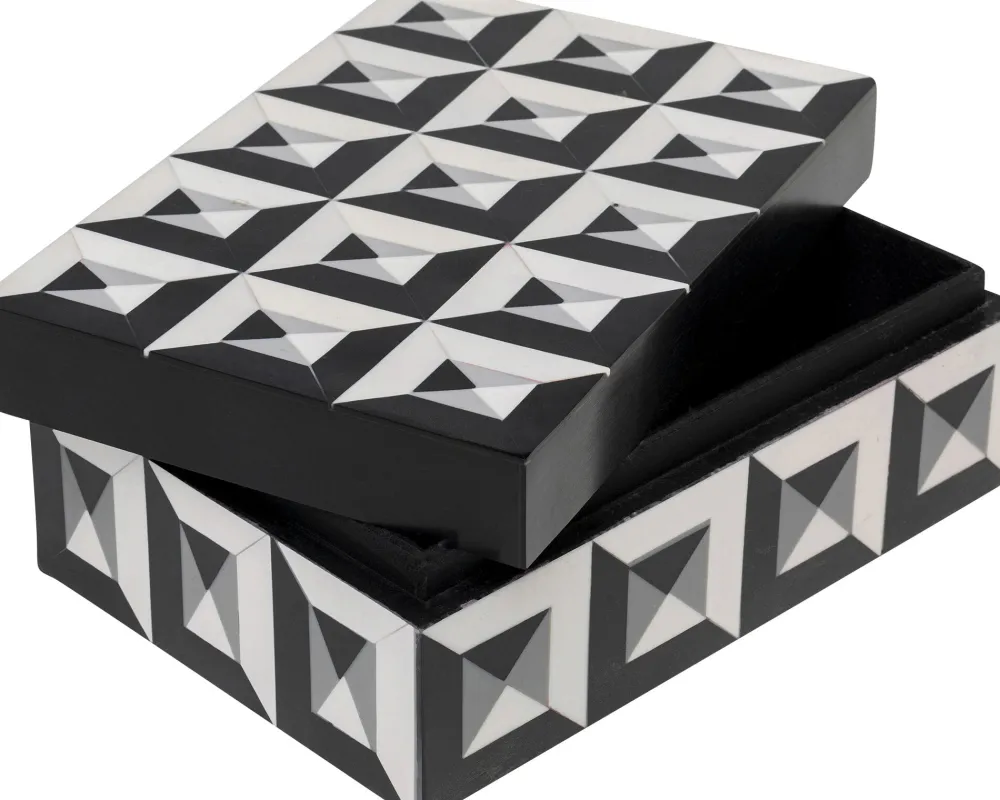 Pudełka Na Biżuterię*KARE Design Pudełko Na Biżuterię Geometryczne 20x12 Cm