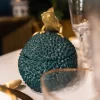 Pojemniki*KARE Design Pudełko Na Biżuterię Lub Kosmetyki Chameleon 20 Cm Zielono-złote