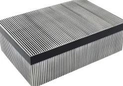 Pudełka Na Biżuterię*KARE Design Pudełko Na Biżuterię Plenty 20x15 Cm Czarno-białe