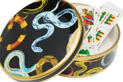 Pudełka Na Biżuterię*KARE Design Pudełko Na Biżuterię Z Porcelany Motyw Węży Ø19x9 Cm