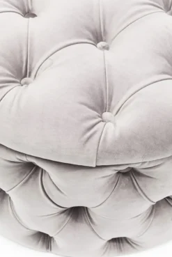 Pufy*KARE Design Pufa Desire Ø73x47 Cm Szara