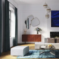 Pufy*KARE Design Pufa Infinity 100x80 Cm Szara