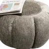 Pufy*KARE Design Pufa Nowoczesna Szara Do Salonu Ø52 Cm