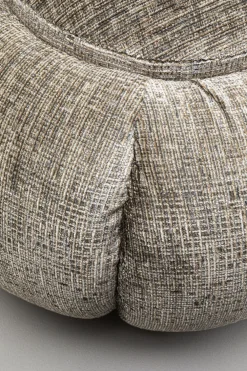 Pufy*KARE Design Pufa Nowoczesna Szara Do Salonu Ø52 Cm