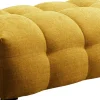 Pufy*KARE Design Pufa Pikowana Duża W Kolorze żółtym 125x82 Cm