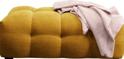 Pufy*KARE Design Pufa Pikowana Duża W Kolorze żółtym 125x82 Cm