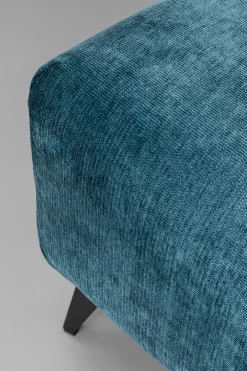 Taborety|Pufy*KARE Design Pufa - Podnóżek Ciemnozielony Welurowy Nogi Czarne 105x70 Cm