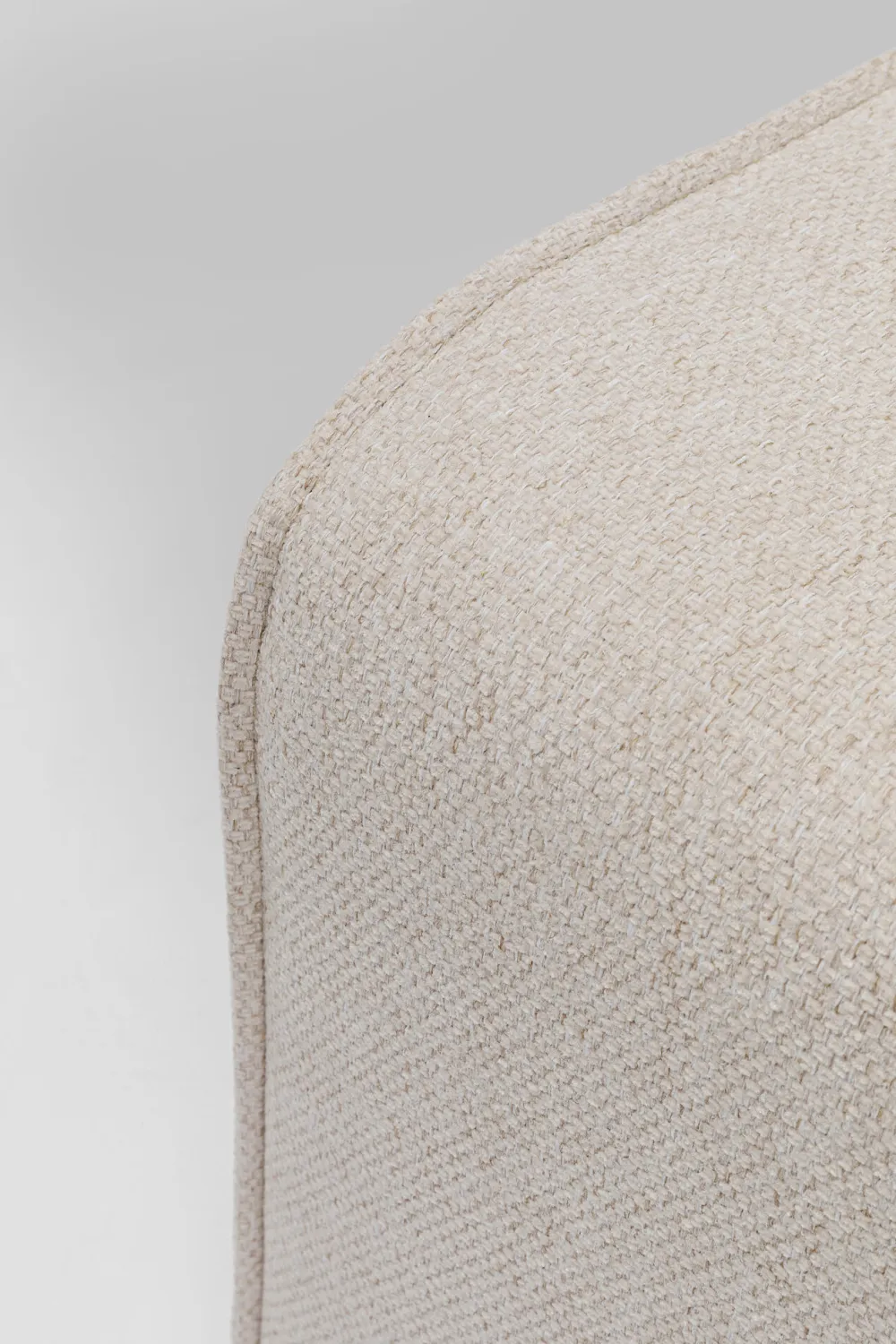 Pufy*KARE Design Pufa Tapicerowana Kremowa Prostokątna 100x68 Cm