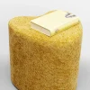 Pufy*KARE Design Pufa żółta W Kształcie Serca 34x36 Cm