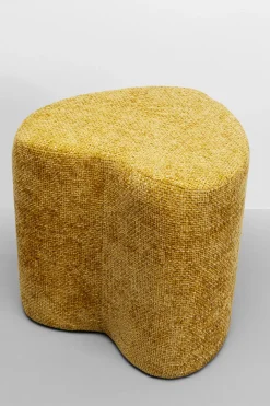 Pufy*KARE Design Pufa żółta W Kształcie Serca 34x36 Cm
