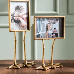 Ramki Na Zdjęcia*KARE Design Ramka Duck Feet Pionowa 19x29 Cm Złota