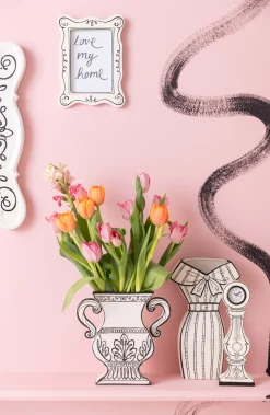 Ramki Na Zdjęcia*KARE Design Ramka Na Zdjęcia 10x17 Cm Biała Czarne Wzory