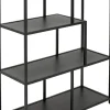 Regały*KARE Design Regał Czarny Otwarty MDF I Stal 77x100 Cm