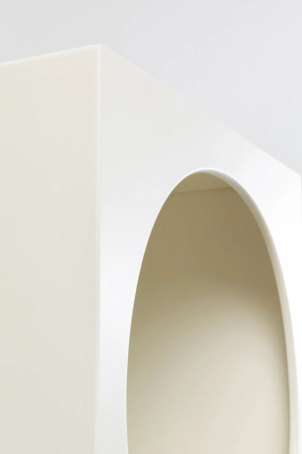Regały*KARE Design Regał Do Salonu Biały Skandynawski MDF 48x180 Cm