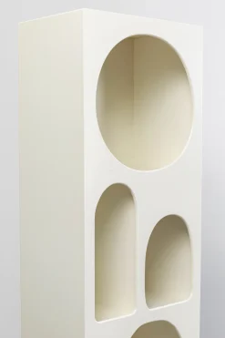 Regały*KARE Design Regał Do Salonu Biały Skandynawski MDF 48x180 Cm