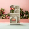 Regały*KARE Design Regał Do Salonu Biały Skandynawski MDF 95x180 Cm