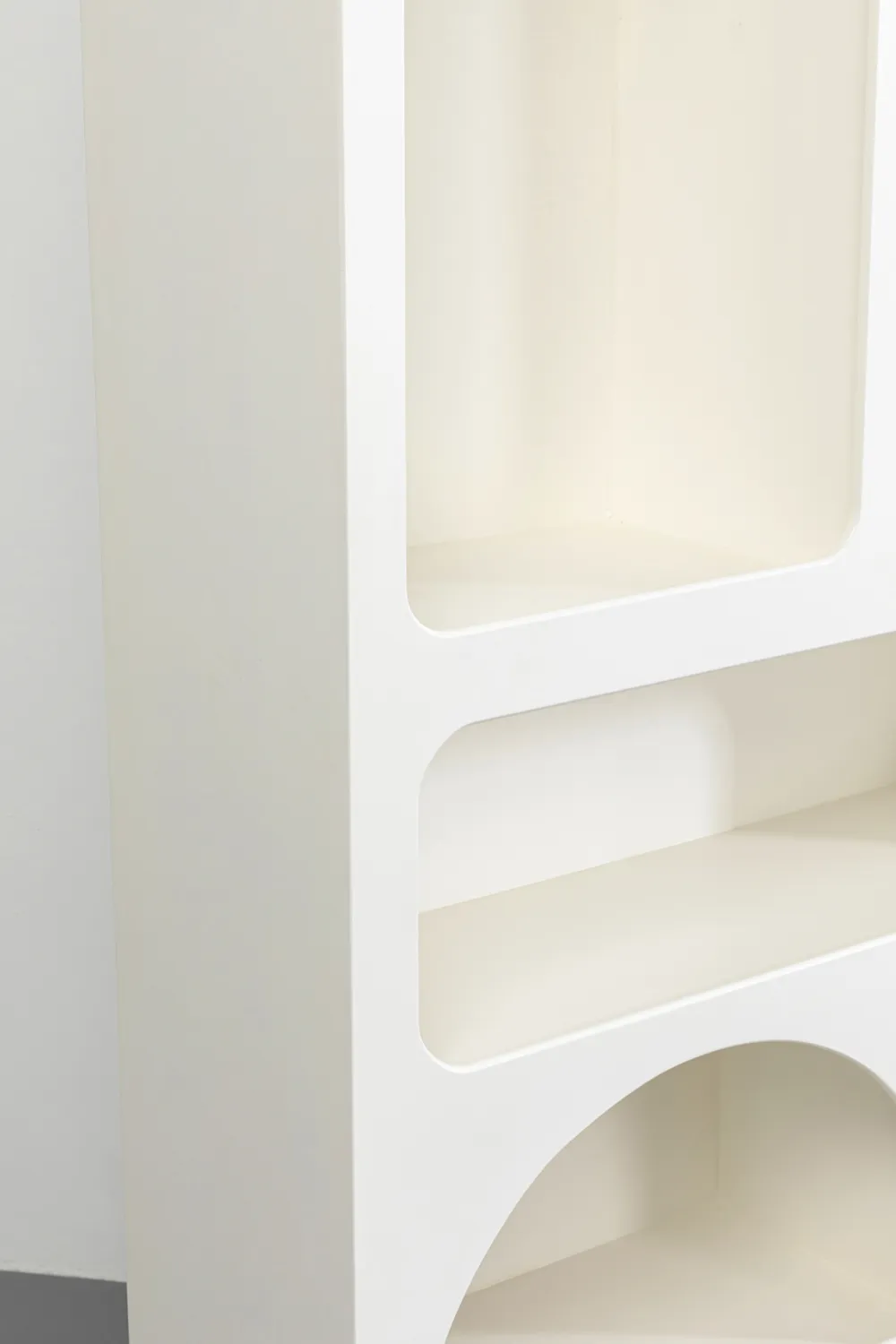 Regały*KARE Design Regał Do Salonu Biały Skandynawski MDF 95x180 Cm